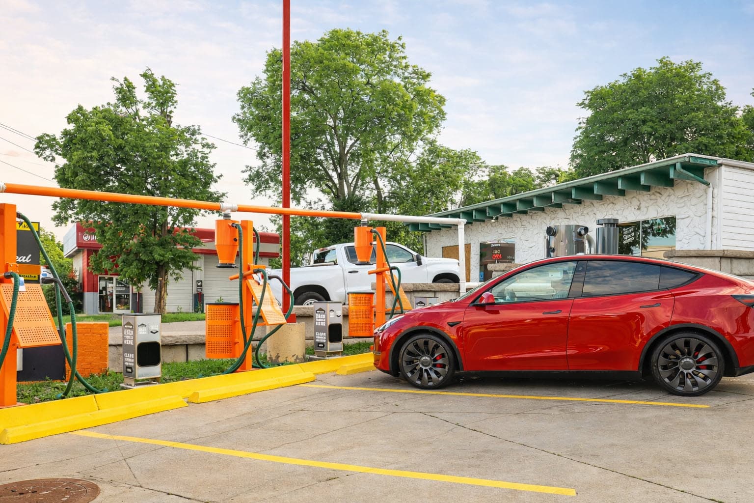 Complimentary vacuum stations available to all customers